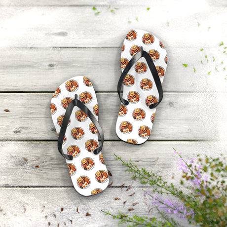 English Breakfast Flip Flops