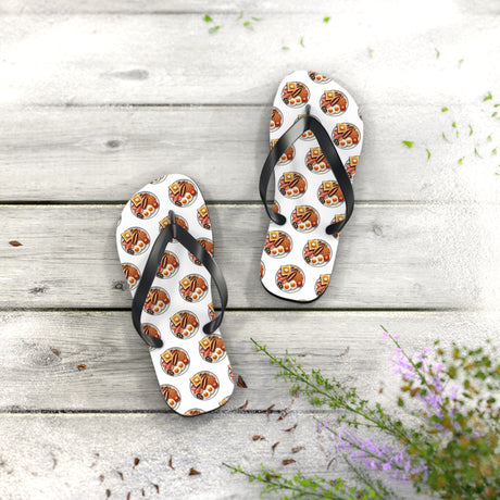 English Breakfast Flip Flops