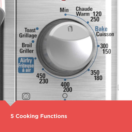 BLACK+DECKER 8-Slice Crisp 'N Bake Air Fry Toaster Oven, TO3265XSSD, 5 Cooking Functions, 60 Minute Timer, Stainless Steel